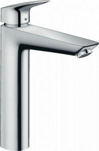 Baterie inalta lavoar Hansgrohe Logis 190 cu ventil pop-up, crom lucios