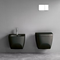 Bideu suspendat Hatria Next, 56x36 cm, antracit-mat - Img 2