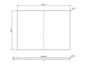Blat pentru mobilier Cersanit Tirso, 60 cm, alb mat - Img 2