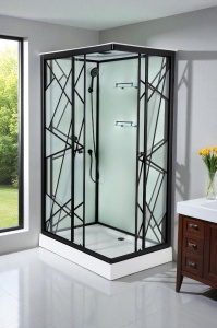 Cabina dus cu hidromasaj Sanotechnik DECO BLACK 2, 120x90x215 cm - Img 2