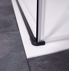 Cabina dus cu usi batante Sanotechnik Nova Black, 80x90 cm - Img 10
