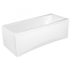 Cada baie Cersanit Virgo, acril, cu suport metalic, 170x75 cm - Img 2