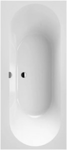 Cada baie rectangulara Villeroy&Boch Oberon 2.0, quaryl, 180x80 cm - Img 2