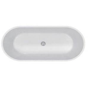 Cada freestanding Florida Salome Riffle, acril, 170x80cm, alb lucios - Img 3