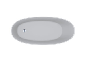 Cada freestanding Miraggio Melbourne compozit 168.5x76 cm alb lucios - Img 3
