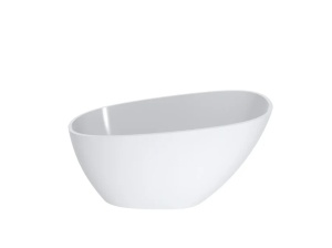Cada freestanding Miraggio Valeria compozit 140x74 cm alb lucios - Img 7