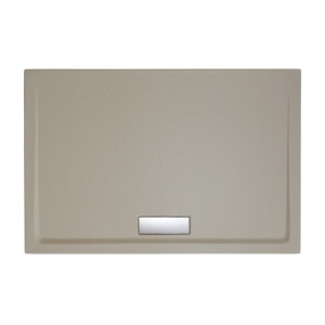 Cadita dus dreptunghiulara acril Belform Celesta slim 120x80x4 cm, gri