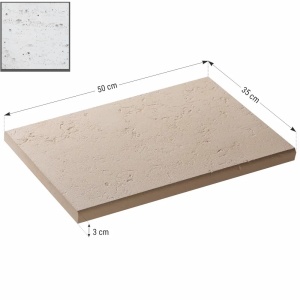 Capac interval gard Star Stone Roma Clasic, 50x35x3 cm, silver - Img 2