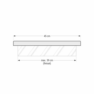 Capac interval gard Star Stone Roma Clasic, 50x45x3 cm, white - Img 3