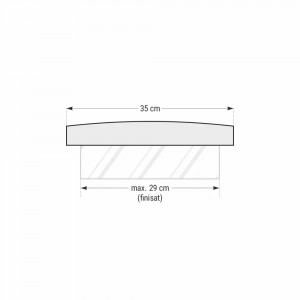 Capac interval gard Star Stone Roma Royal, 50x35x5 cm, smoke - Img 3