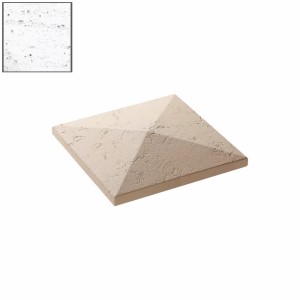Capac stalp gard Star Stone Roma, 35x35x5 cm, white