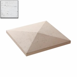 Capac stalp gard Star Stone Roma, 45x45x6 cm, silver