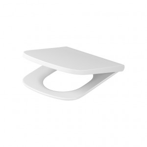 Capac wc Cersanit Larga rectangular, inchidere lenta