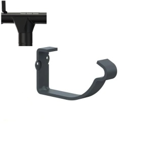 Carlig combi jgheab pentru sistem pluvial Metigla, metalic, D 125 mm, negru (RAL 9005)