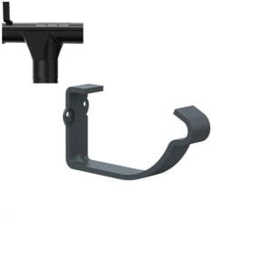 Carlig combi jgheab pentru sistem pluvial Metigla, metalic, D 165 mm, negru (RAL 9005)
