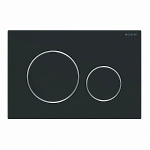 Clapeta actionare Geberit Sigma 20 Negru Mat Lacuit-Crom - Img 1