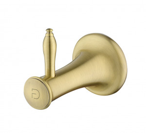 Cuier simplu FDESIGN Lacrima, bronz - Img 1