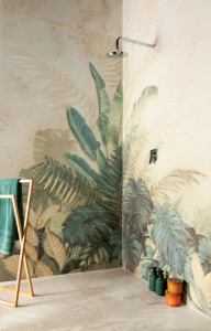 Decor gresie element 3 Tubadzin Alabaster Shine leaves B 119.8x59.8 cm - Img 3