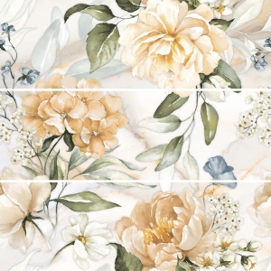 Decor Kai Ceramics Excelsis Flowers White 73.2 x 74.4 cm
