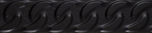 Decor Paradyz Fashion Spirit STR 9x39.8 cm, black mat