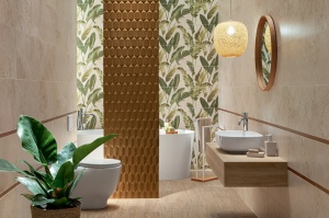Decor Tubadzin Floral Stone 2-elemente 59.8x59.8 cm - Img 2