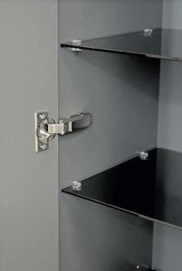 Dulap coloana Oristo Siena 160x40x17 cm, alb lucios - Img 2