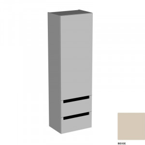 Dulap tip coloana Kolpasan Vittoria, 1 usa si 2 sertare, 45x148 cm, bej mat