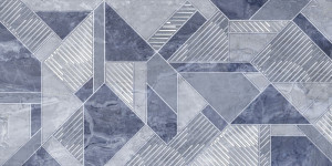 Faianta decor Kai Delice Geometric 30x60 cm, blue