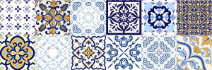 Faianta decor Kai Whites Patchwork 25.5x75.5 cm, yellow - Img 2