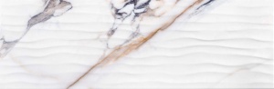 Faianta Kai Ceramics Monet Waves white 24.4x74.4 cm - Img 5