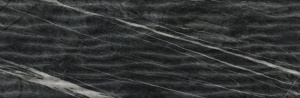 Faianta Kai Ceramics Nero Waves Black 24.4x74.4 cm - Img 3
