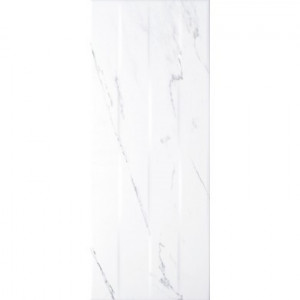 Faianta Kai Elada stripes 20x50 cm, white - Img 2