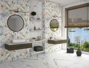 Gresie Kai Ceramics Quarry Decor Flora 60x120 cm R, satinata mata - Img 2