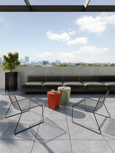 Gresie portelanata Tubadzin Korater Lavish str 18 mm, 60x60 cm grey - Img 2
