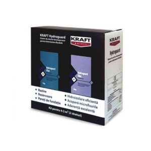 Hidroizolatie flexibila Kraft Hydroguard One 6kg + Hydroguard Flex 2kg