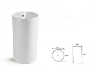 Lavoar freestanding Torq, 44×46xH82 cm