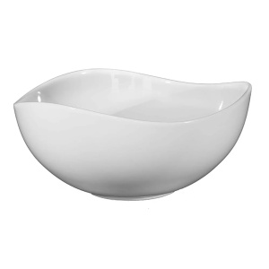 Lavoar pe blat Fluminia Aloe-39, oval, 38.5x38x17 cm, alb
