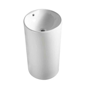 Lavoar stativ Fluminia, Athos, rotund, fara orificiu pentru baterie, 40 cm, alb