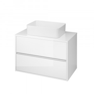 Mobilier cu blat pentru lavoar Cersanit Crea 80 cm, alb - Img 4