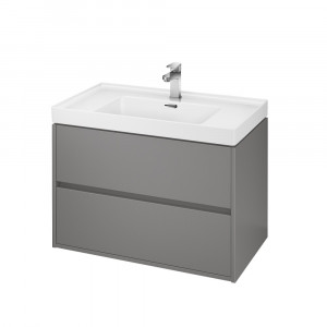 Mobilier pentru lavoar Cersanit Crea 80 cm, gri
