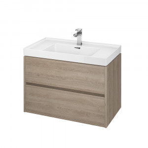 Mobilier pentru lavoar Cersanit Crea 80 cm, stejar