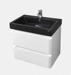Mobilier suspendat Kuma HANNA 60 cu lavoar granulon Black Star