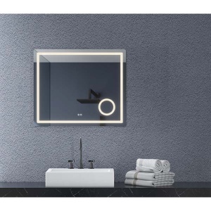 Oglinda cu iluminare LED Fluminia Cleopatra-80, 3 culori, dezaburire, 80 cm