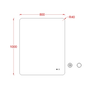 Oglinda cu iluminare LED Fluminia Verona-100, 3 culori, dezaburire, 100 cm - Img 6