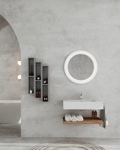 Oglinda cu iluminare LED Savini Due SPR201, Ø75 cm - Img 3
