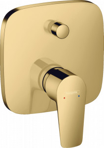 Ornament baterie incastrata cada/dus Hansgrohe Talis E, auriu lucios