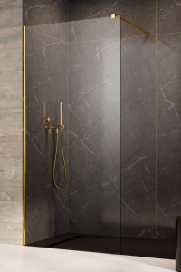 Paravan dus Walk-In Radaway Modo New Gold II 90xH200 cm, aur