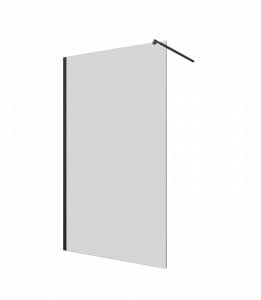 Paravan dus Walk-In Sanotechnik Freedom II 88-89x195 cm, negru mat - Img 3