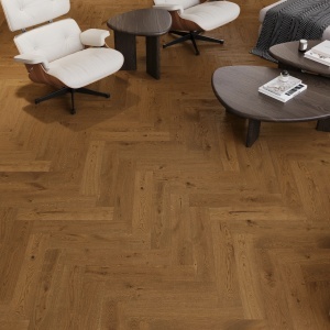 Parchet stratificat Barlinek Classico Line Brown Sugar Herringbone, 130 x 725 x 14 mm - Img 2