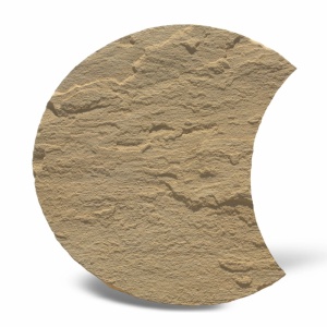 Pas japonez Star Stone semiluna diametru 50 cm, beige